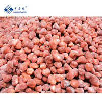 Harga Grosir Sinocharm BRC-A Buah Segar IQF Stroberi Merah Manis Utuh Beku IQF Stroberi untuk Yogurt