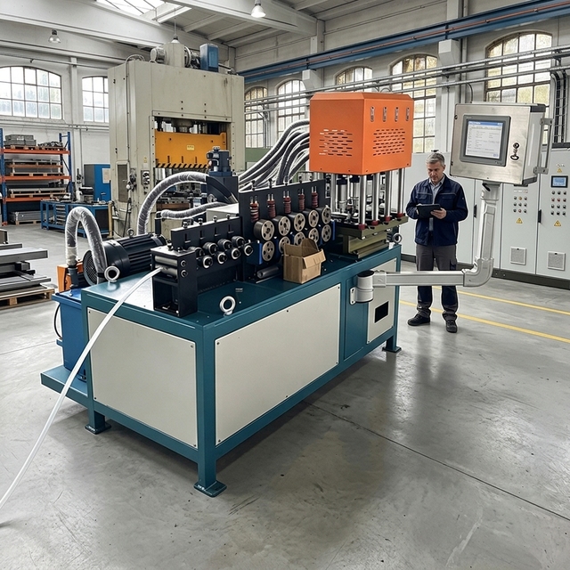 Factory Direct Pipe Hoop Forming Machine Flat Iron Pipe Clamp Making Machine Metal Processing Machine for Europe