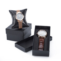 Boîte de présentation de montre de luxe haut de gamme rectangulaire à motif crocodile avec couvercle et base en papier spécial, modèle SBH21, vente en gros