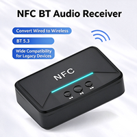 BT 5.3 Audio-Empfänger NFC HIFI Kabelloser Audio-Adapter RCA 3,5mm AUX-Ausgang USB U-Disk-Wiedergabe für Heimstereoanlage
