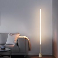 Lampadaire LED moderne et minimaliste en PVC pour salon, chambre à coucher, chevet, protection des yeux, hauteur réglable, abat-jour en fer