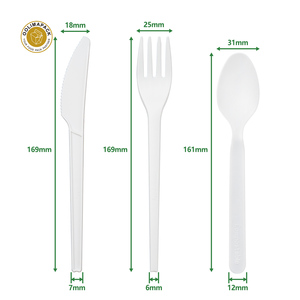أوانٍ كبيرة للاستعمال مرة واحدة من OOLIMA الأكثر مبيعًا 6-7 بوصة أدوات مائدة كبيرة قابلة للتحلل - Product Image 4
