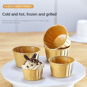 <span class=keywords><strong>Moule</strong></span> à muffins jetable en papier EUDR, résistant aux hautes températures, antiadhésif, en film PET, pour soufflés, récipient alimentaire, sans taxe, Dinosource - Product Image 4