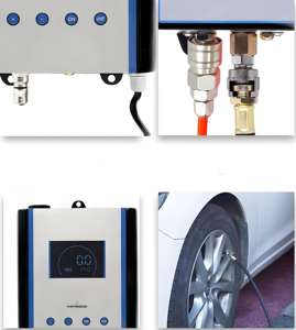 משאבת אוויר דיגיטלית אוטומטית לצמיגי רכב עם מבנה מתכת לניפוח צמיגים יעיל ומד לחץ צמיגים - Product Image 5