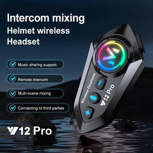 Y12Pro Motorcycle Helmet BT 6.0 Wireless <strong>Headset</strong> Two-way Communication LED Noise Reduction Waterproof Multi-channel Riding - Product Image 2