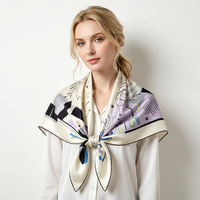 Écharpe en soie triangulaire pour femme, imprimée numériquement, personnalisable avec votre propre design, fabriquée en usine, pour un cadeau de luxe