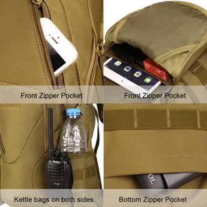 Échantillon gratuit Sac à dos tactique camouflage noir imperméable pour moto 45L Mochila Tacica 60L Sacs Molle Sac à dos tactique pour hommes - Product Image 5