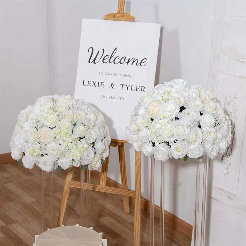 Wholesale Professional Design Wedding Artificial Flower Ball Home Decor Table Stand Centerpiece for Parties Events