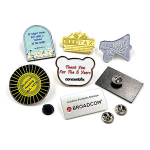 Diseño personalizado broche magnético ropa Logo Metal solapa pines fabricante móvil para sombrero insignia Metal esmalte Pin - Product Image 4