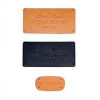Étiquettes en cuir personnalisées de haute qualité en gros, avec logo en relief, en rouleau, carrées, rectangulaires, pour jeans, sacs, vêtements et chaussures, écologiques
