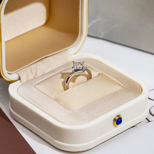 Messi Jewelry MSR-1771 925 <b>Silver</b> Princess Cut <b>Solitaire</b> <b>Ring</b> Fashion <b>Rings</b> Lab Grown Diamond <b>Ring</b> Engagement <b>Ring</b> - Product Image 5