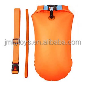 Bouée de natation gonflable étanche en PVC 20L avec sac étanche intégré, flotteur de sécurité pour l'entraînement de natation sécurisé, la plage, les voyages et les sports - Caractéristiques pour utilisation sèche et humide - Product Image 2