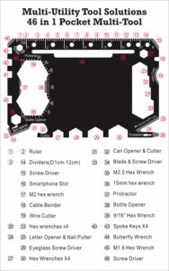 <span class=keywords><strong>Outil</strong></span> <span class=keywords><strong>multifonction</strong></span> en acier inoxydable pour carte de crédit avec gravure laser personnalisée, design moderne pour le camping en plein air - Product Image 2