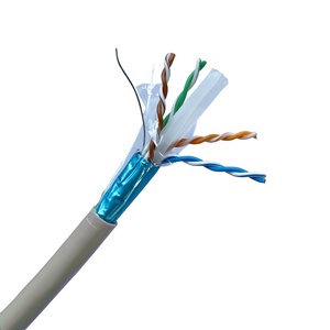 Nhà Máy Giá 23AWG <span class=keywords><strong>Ftp</strong></span> <span class=keywords><strong>Cat6</strong></span> ngoài trời 4-cặp Rắn Đồng Trần 305m xoắn cặp đa lõi cáp mạng cho thông tin liên lạc - Product Image 4