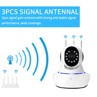 Caméra CCTV sans fil HD GTQ 360° Version nocturne Sécurité domestique Mini sans fil IP WiFi Stockage cloud