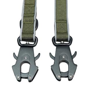 Correa reflectante manos libres para perros, correa táctica cruzada para correr con doble clip de liberación rápida para perros medianos y grandes - Product Image 5