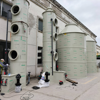 Nouvelle colonne d'absorption industrielle en PP pour gaz de combustion, idéale pour les hôtels et l'industrie, composants essentiels incluant ventilateur et moteur