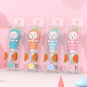 Haonu Kids Toothbrush Soft Bristles 1-6 Years Colorful Cartoon Design Manual <b>Brush</b> For <b>Toddlers</b> - Product Image 1