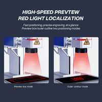 Marqueur laser intelligent nouvelle génération 2025 avec source laser JPT/GZTECH, système de refroidissement par air avec EZCAD pour l'artisanat du bois et du verre