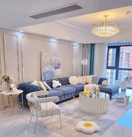 Sofá Chesterfield de Lujo Personalizado de 8-7 Plazas en Tela Rosa de Gran Tamaño para Sala de Estar o Hotel de Lujo para Apartamentos