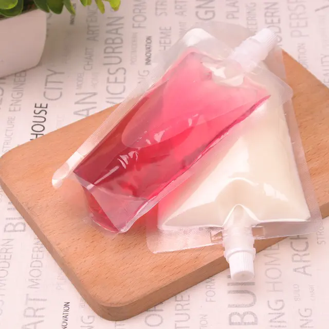 Plastic stock spout pouch stand up drink pouch bag
