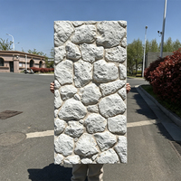 Pierres artificielles pour jardin, panneau mural en pierre artificielle PU, panneaux muraux pour décoration intérieure et extérieure, contour de cheminée