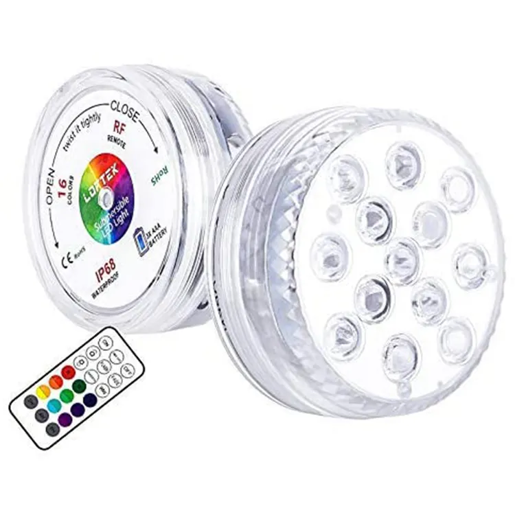 Afstandsbediening Rgb IP68 Waterdichte Led Zwembad Licht Onderwater Led Verlichting Voor Zwembad