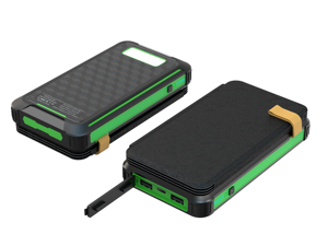 Banque d'alimentation <span class=keywords><strong>solaire</strong></span> pliable <span class=keywords><strong>portable</strong></span> d'extérieur 20000mAh Station d'alimentation sans fil 10W avec <span class=keywords><strong>chargeur</strong></span> <span class=keywords><strong>de</strong></span> <span class=keywords><strong>batterie</strong></span> en cuir imperméable - Product Image 3