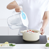 Carafe filtrante à eau 8 tasses la plus vendue, filtre longue durée (150 gallons), débit rapide, pour la maison/le bureau, certifiée NSF42/53 LFGB, prix usine
