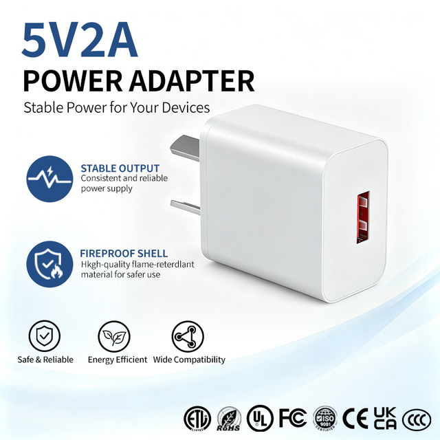Mobile Accessories Manufacturer Wholesale 5V2A 10W AU PLUG Chargers Power Adapters Phone Charger Fast Charger