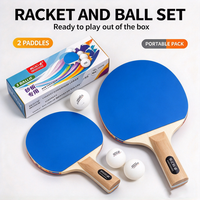 Raquette de ping-pong en bois non marquée avec papier abrasif pour débutants, personnes âgées, amateurs et jeux sportifs communautaires