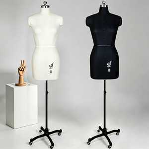 Maniquí de Sastre Económico, Medio Cuerpo Femenino Ajustable, para Confección de Vestidos, Talla Japonesa, para Sastre y Alta Costura - Product Image 1