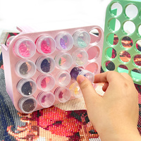 Étagère de rangement et d'organisation pour peinture au diamant avec 20 emplacements pour pots, pratique pour organiser les pots de peinture au diamant