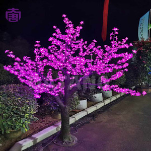 Beautiful Outdoor Garden IP65 Waterproof Commercial LED Luminous Artificial Sakura Cherry Blossom <b>Tree</b> for Christmas Decoration - Product Image 5