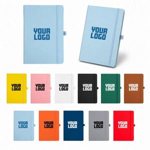 สมุดบันทึกปกแข็งหนัง PU พิมพ์ลายส่วนตัวขนาด A5 พร้อมโลโก้สั่งทำ สมุดโน้ตธุรกิจแบบกำหนดเอง ขายส่ง - Product Image 1