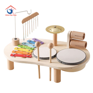 Table musicale multifonctionnelle et portable pour l'éducation précoce des bébés Coordination œil-main Développement Jouet musical pour enfants - Product Image 1
