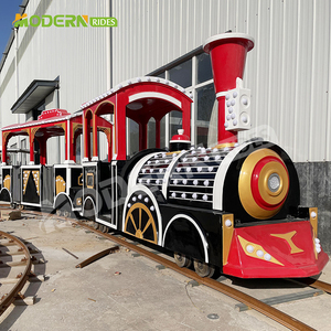 รถไฟเหล็กสำหรับเด็ก ได้รับการรับรองมาตรฐาน CE รับประกัน 12 เดือน สำหรับสวนสนุกและห้างสรรพสินค้า พร้อมราง - Product Image 5