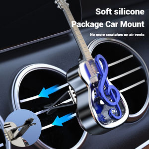 Wholesale <b>Car</b> Aromatherapy Accessories Dynamic Note Guitar Air Vent Perfume Ornaments Fruity Fragrance Alloy Air Outlet Clip No - Product Image 1