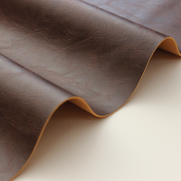 Cuir synthétique PU à grain naturel lisse, finition cirée au toucher sec, pour sacs et ameublement