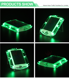 Nhựa không thấm nước Mèo Mắt phản xạ chỉ số ánh sáng bền nhấp nháy <span class=keywords><strong>LED</strong></span> năng lượng mặt trời đường Stud - Product Image 4