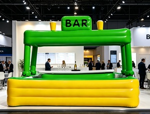 บาร์เป่าลมแบบพกพาสำหรับงานปาร์ตี้ในสระว่ายน้ำหรือสนามหลังบ้าน พร้อมหลังคาคลุม - Product Image 5