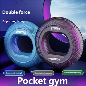 Allenatore per la Forza delle Mani, Anello in Silicone per il Recupero Muscolare delle Dita, Rinforzo del <span class=keywords><strong>Polso</strong></span>, <span class=keywords><strong>Riabilitazione</strong></span> Circolare - Product Image 5