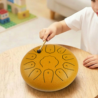 8-inch 11 Tone Steel Tongue Drum Decompression Drum Children's Musical Instrument 11 Tone Steel Tongue Drum