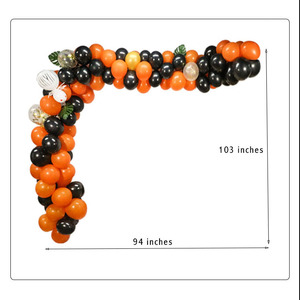 Gonfleur <span class=keywords><strong>de</strong></span> <span class=keywords><strong>ballon</strong></span> arc d'hélium 3 en 1 ensemble pour la décoration <span class=keywords><strong>de</strong></span> fête jaune et <span class=keywords><strong>noir</strong></span> feuille magique halloween ballons arc kit - Product Image 2