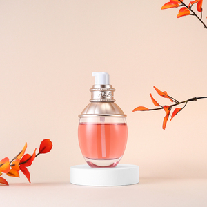 Botella de Vidrio Ornamentada <span class=keywords><strong>Vintage</strong></span> para Loción, 50 ml, Tapa Plateada Decorativa, a Prueba de Fugas, Anti-UV, Envase para Perfume/Cosméticos, OEM ODM - Product Image 5