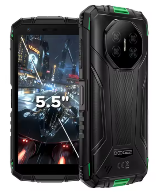 Global Version DOOGEE Fire 3 Pro Rugged Phone 16GB 128GB 5.5" HD+ Display 8350mAh Battery UNISOC T7200 16MP+8MP NFC Android 15