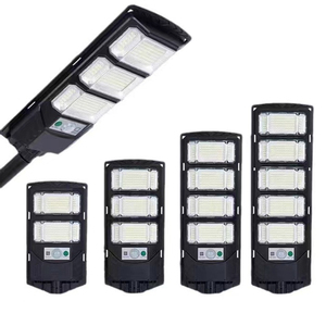 Commercio all'ingrosso 300W 500W ABS IP65 lampada stradale Focos sensore Projecteur Solares <span class=keywords><strong>energia</strong></span> <span class=keywords><strong>Led</strong></span> 200w tutto in uno lampione <span class=keywords><strong>solare</strong></span> all'aperto - Product Image 3