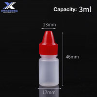 Vente en gros de flacons compte-gouttes en plastique de 2 ml, 3 ml, 5 ml, 7 ml, 10 ml, 12 ml avec embout fin et long et bouchon sécurité enfant