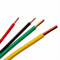 Câbles électriques en PVC cuivre 1,5 mm 2,5 mm 4 mm 6 mm 10 mm 450V 750V pour système solaire