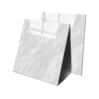 Carrelage de sol blanc 600x600mm Carreaux de céramique en porcelaine émaillée polie pour sol